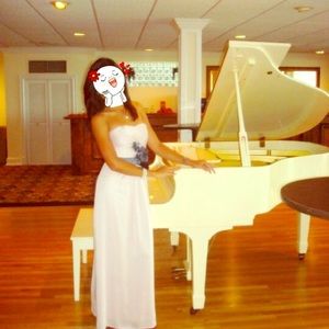 H&M pink flower dress